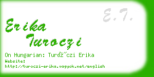 erika turoczi business card